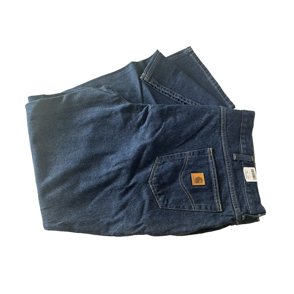 Carhartt Blue Jeans 46x32 Relaxed Fit 5953643 Cotton Workwear Denim Western NWT